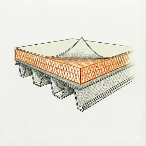 Izolarea termică a acoperișurilor industriale cu înclinație a pantei de până la 7%