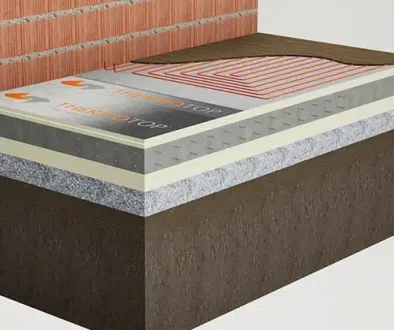 hidro și termo izolație pardoseli reci și încălzite cu plăci pir thermotop